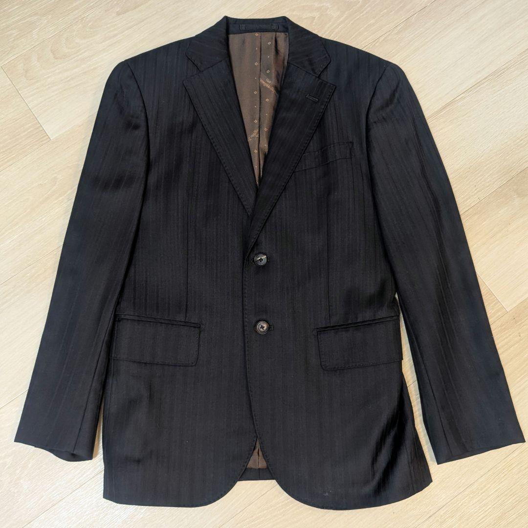 【美品】Ermenegildo Zegna ゼニア トロフェオ ブラック