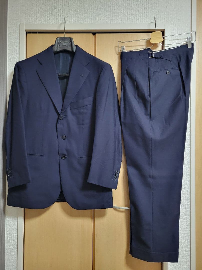 チェザーレ・アットリーニ ビスポーク ウールスーツ セットアップ 48