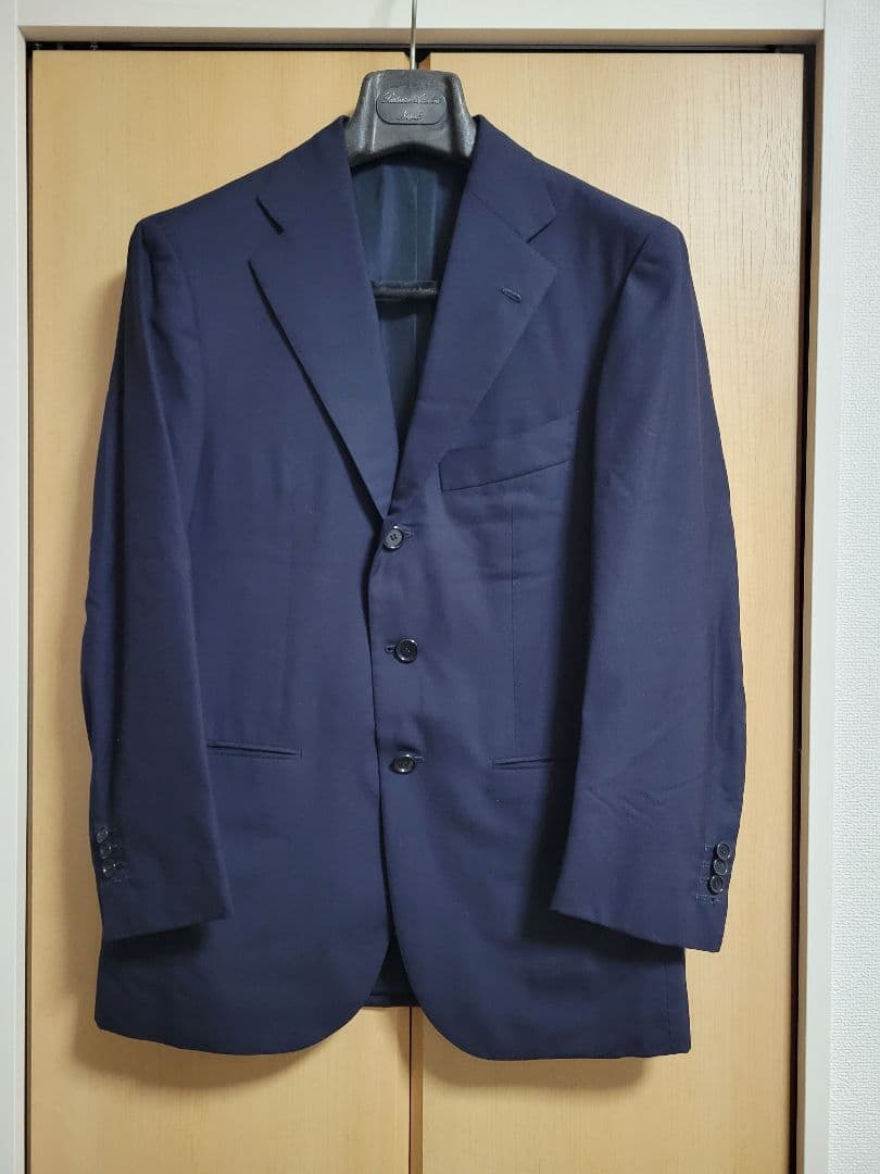 チェザーレ・アットリーニ ビスポーク ウールスーツ セットアップ 48