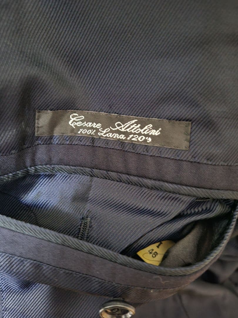 チェザーレ・アットリーニ ビスポーク ウールスーツ セットアップ 48