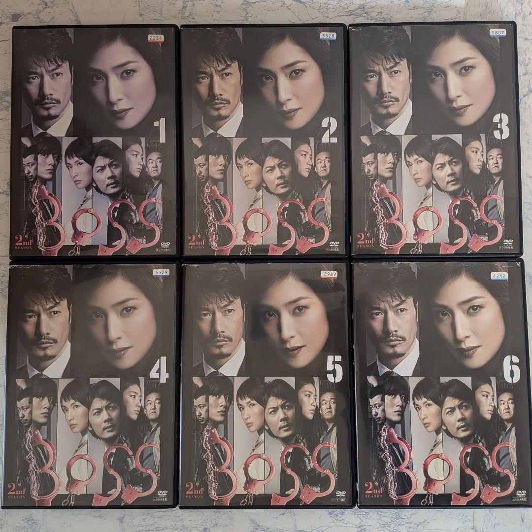 DVD　BOSS、BOSS 2nd SEASON　全12巻　新品ケース付