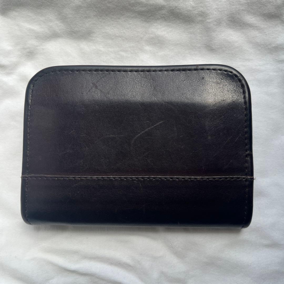 オールドコーチ coach ラウンドジップ コンパクトウォレット 財布　レザー