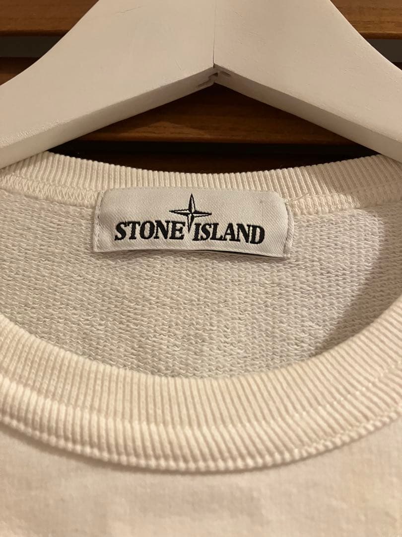 STONE  Sサイズ スウェット 白 ホワイト ストーンアイランド