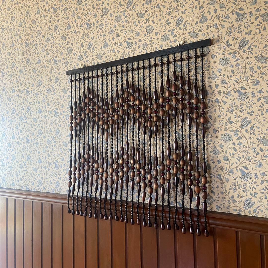 昭和レトロ　珠のれん　暖簾　当時物　アンティーク