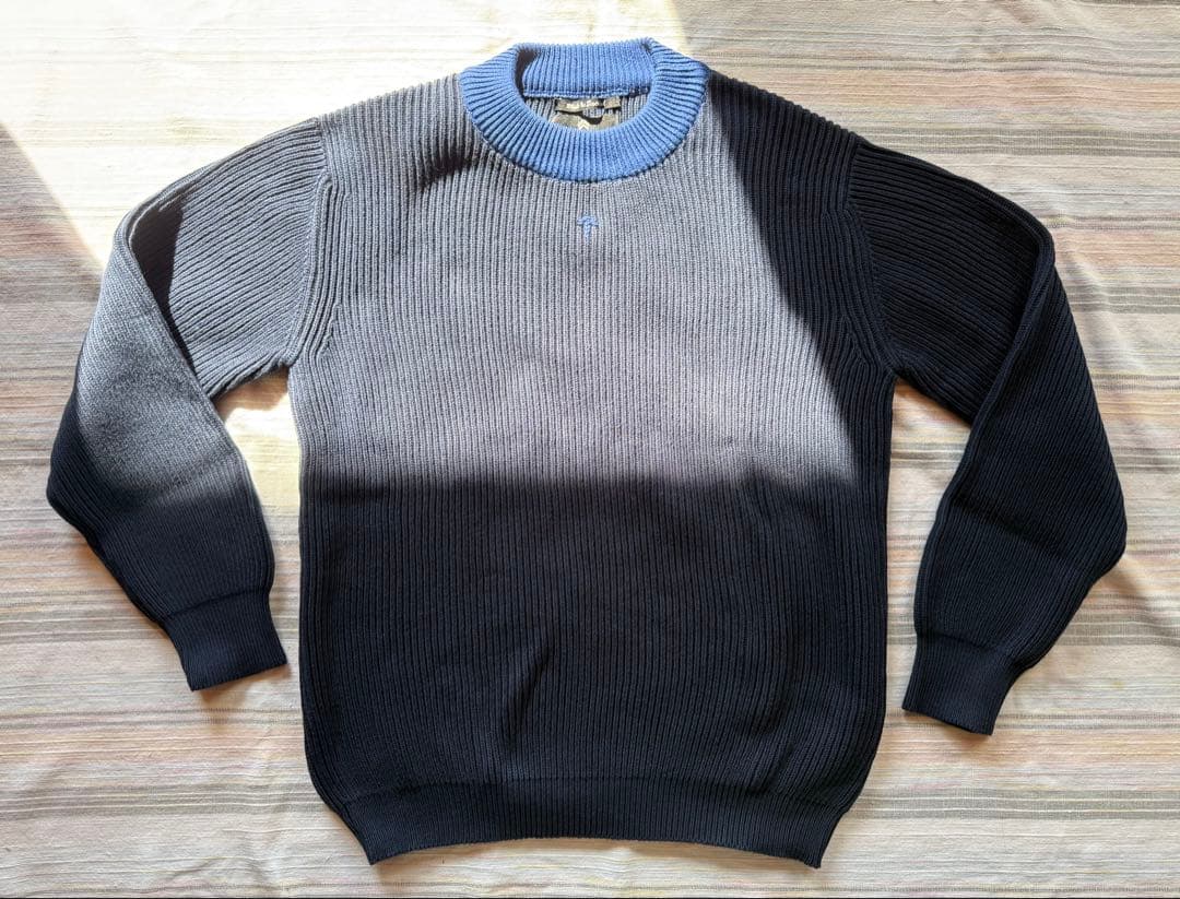 トップス Nigel Cabourn COTTON KNIT SWEAT NAVY 50