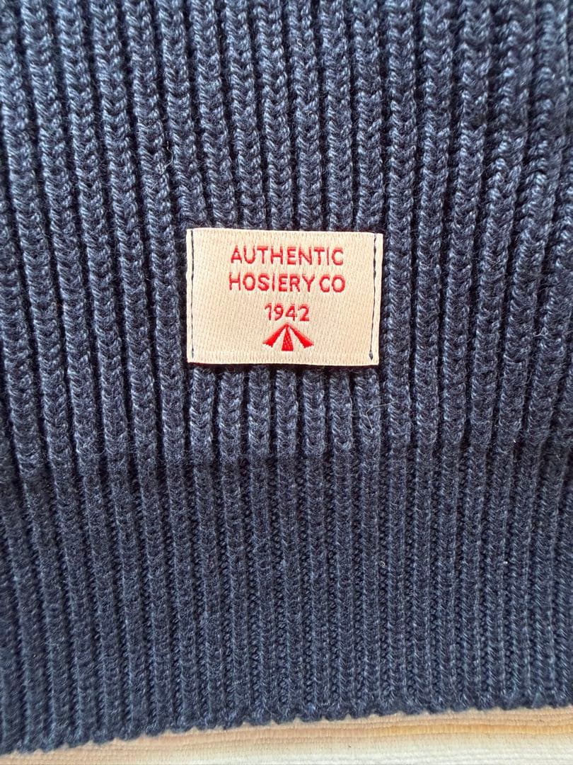 トップス Nigel Cabourn COTTON KNIT SWEAT NAVY 50