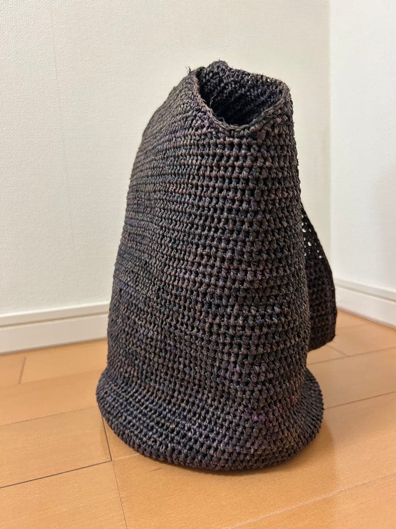 HELEN KAMINSKI ワンショルダーラフィアバッグ ブラウン