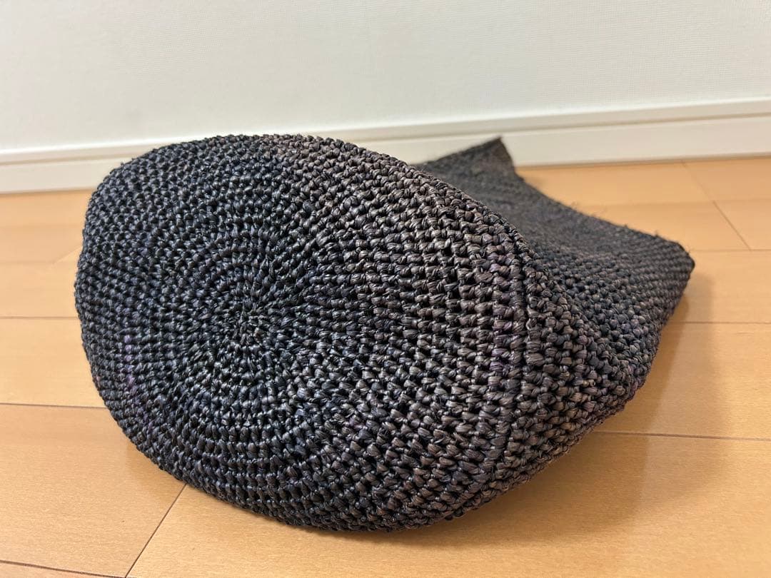 HELEN KAMINSKI ワンショルダーラフィアバッグ ブラウン