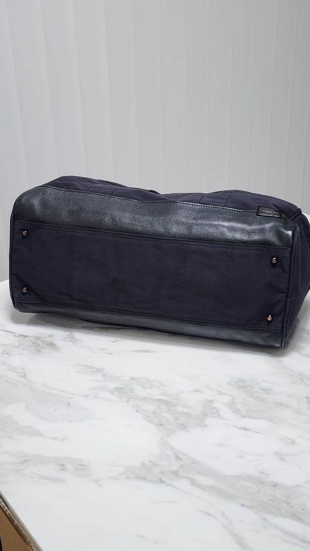 PORTER ボストンバッグ ブラック　ポーター　レザーと布のコンビ