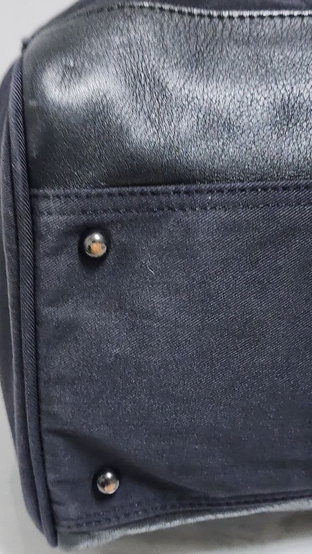 PORTER ボストンバッグ ブラック　ポーター　レザーと布のコンビ