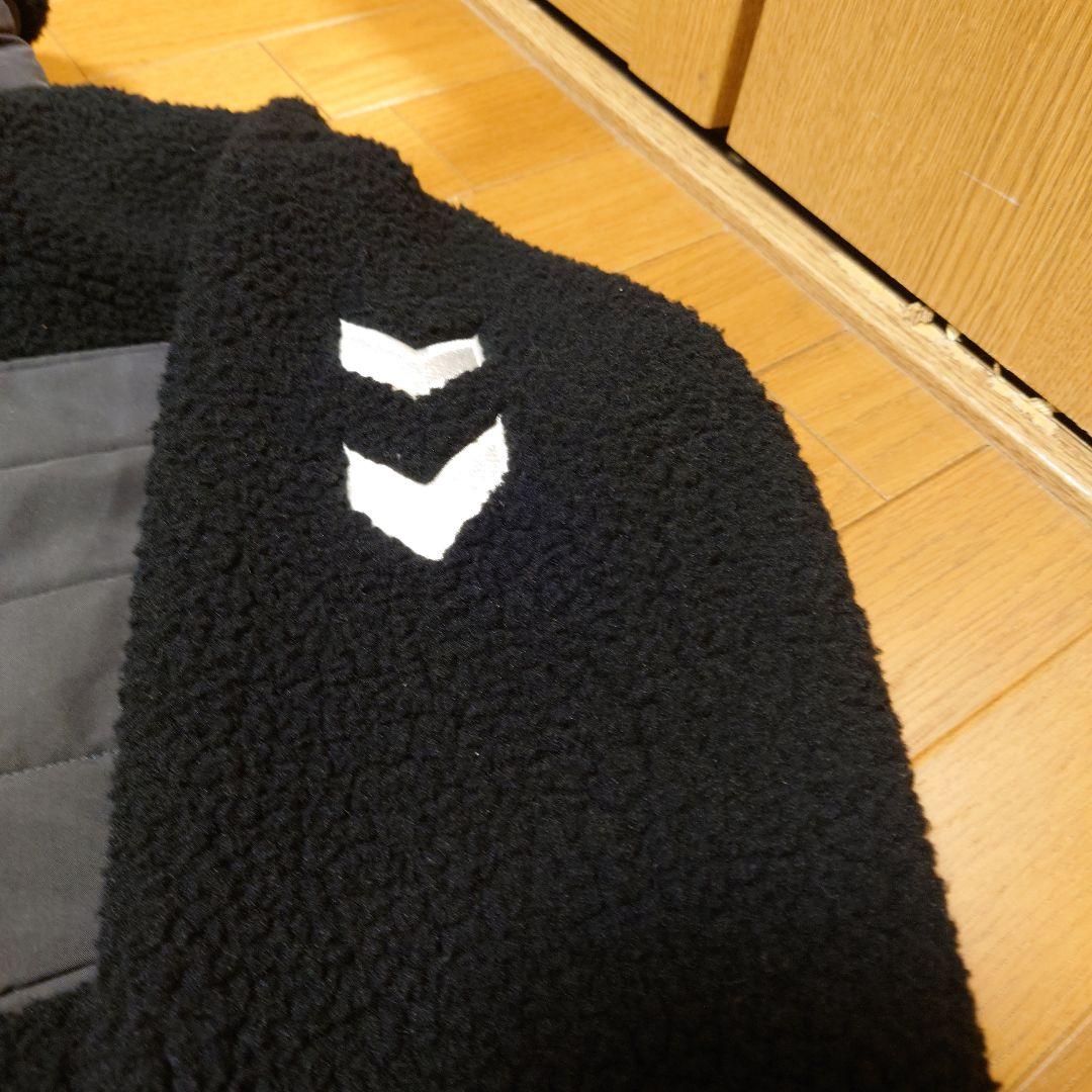 【新品】hummel ボアジップアップジャケット 黒　S・M
