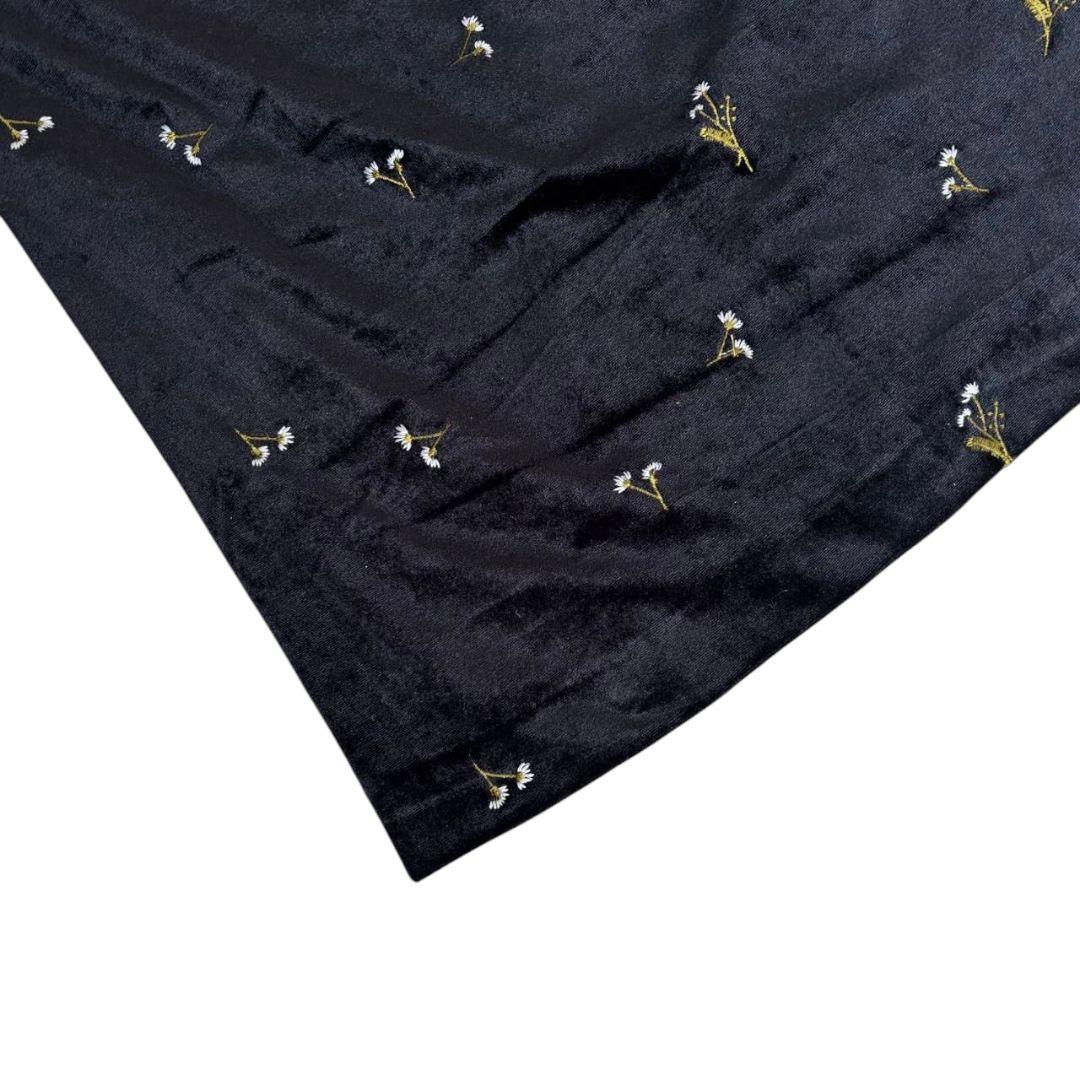 Kastane velour bell sleeve dress オケージョン