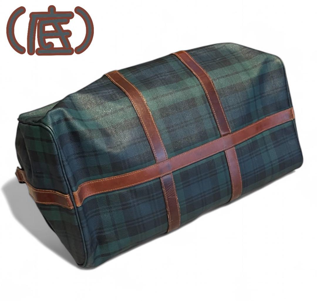 Ralph Lauren ボストンバッグ 大きめ グリーン・チェック柄