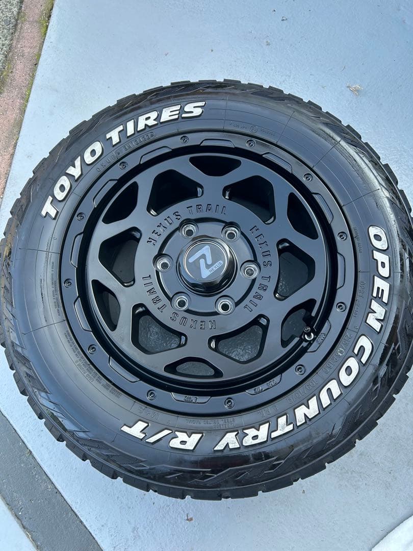 オープンカントリーRT 16 インチ　アルミホイールセット① ハイエース　熊本市