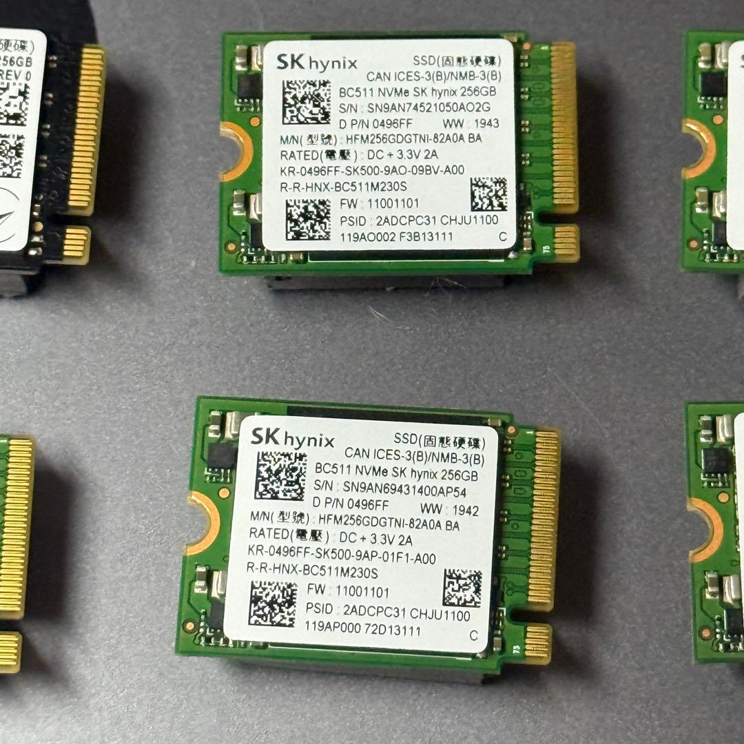 M.2SSD 256G 6個セット