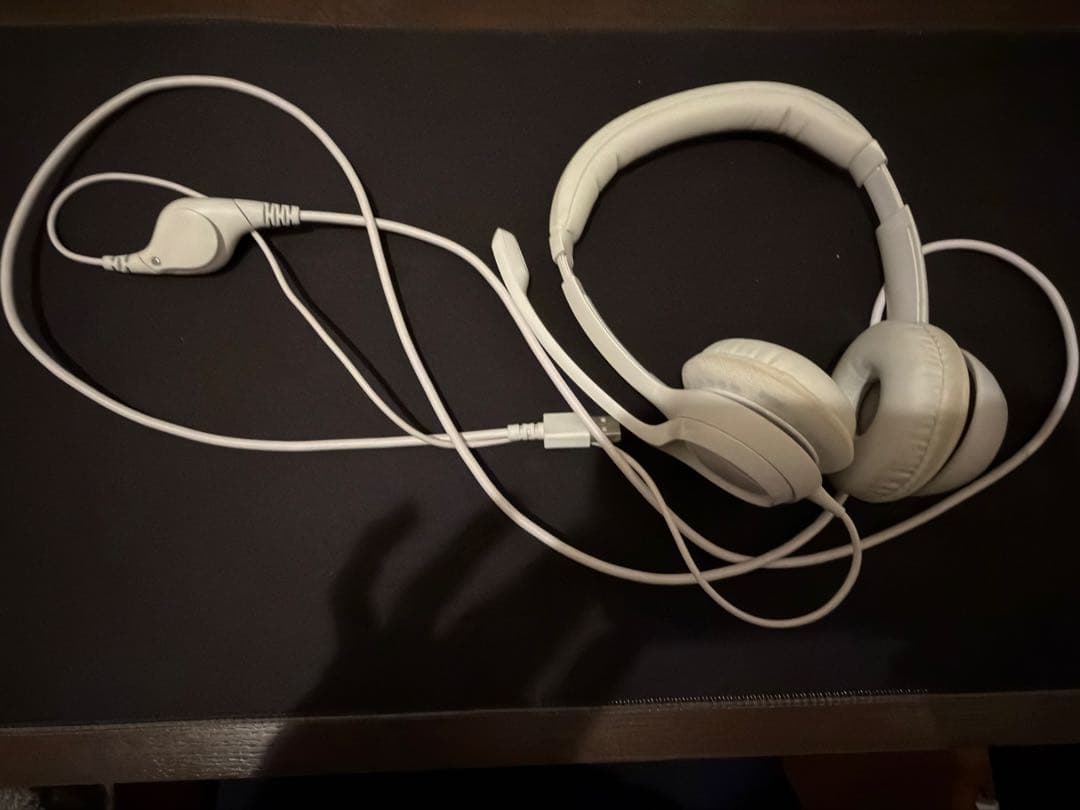 Logicool ホワイト ヘッドセット