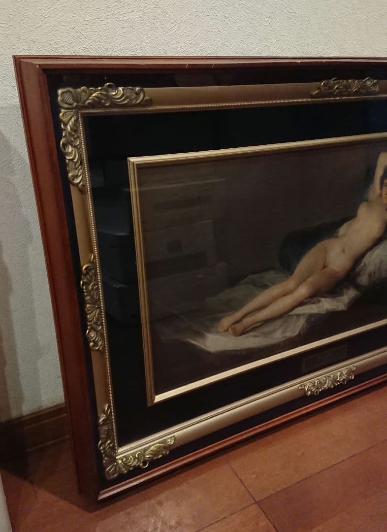 希少✨ ゴヤ「裸のマハ」複製画 額装 絵画 西洋美術 巨匠 名画 インテリア