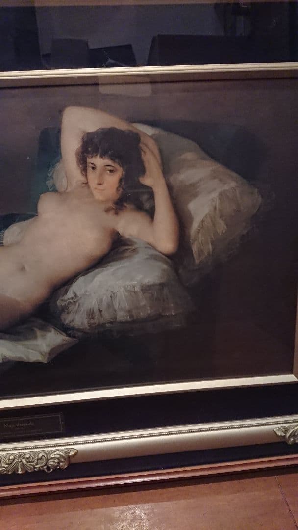 希少✨ ゴヤ「裸のマハ」複製画 額装 絵画 西洋美術 巨匠 名画 インテリア