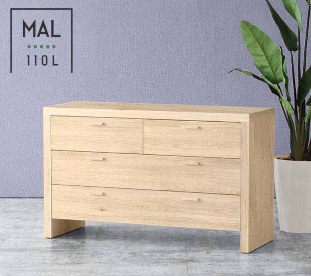 ローチェスト　脚付き　3段　収納 サイドボード キャビネット　テレビ台