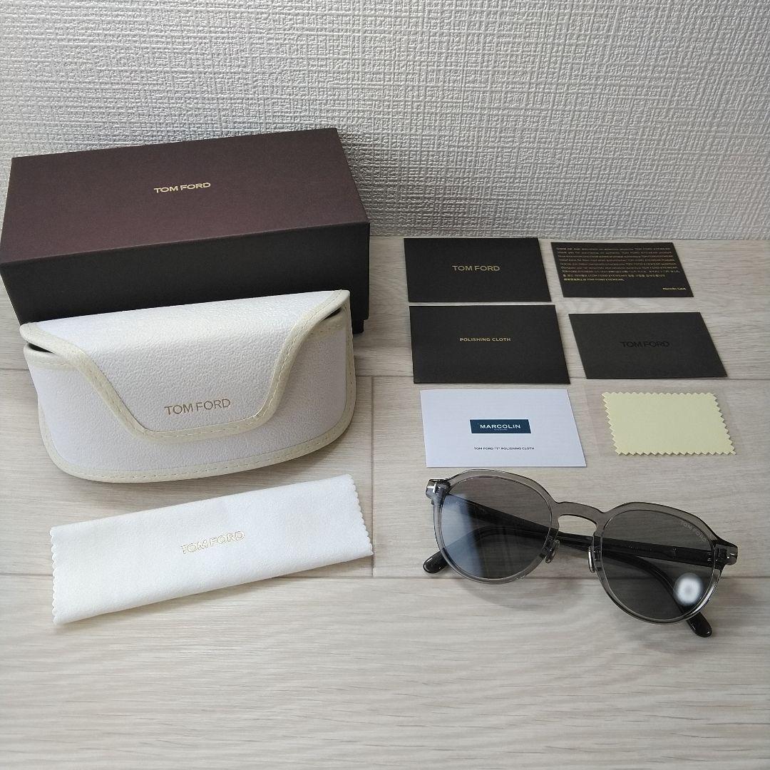 希少K番トムフォードtf974kサングラス眼鏡クリア薄レンズ箱ftロンハーマン等