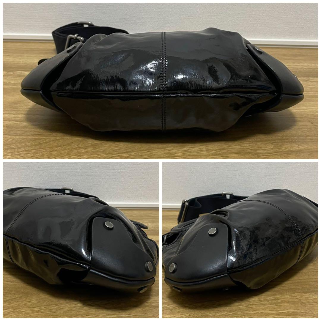 《極美品》MARNI（マルニ ） レザー ショルダーバッグ ブラック 黒