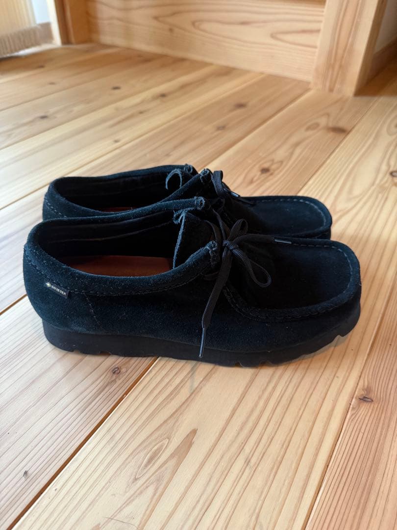 Clarks ワラビー ゴアテックス 黒 UK7
