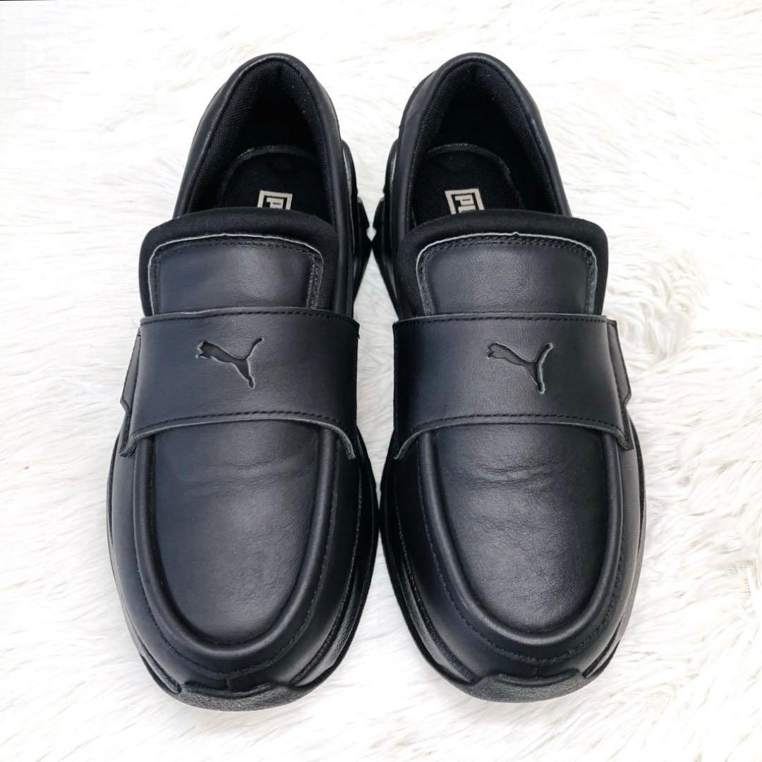 【ご試着のみ】PUMA24.5㌢LOAFYR WNS 厚 底　ローファー　黒