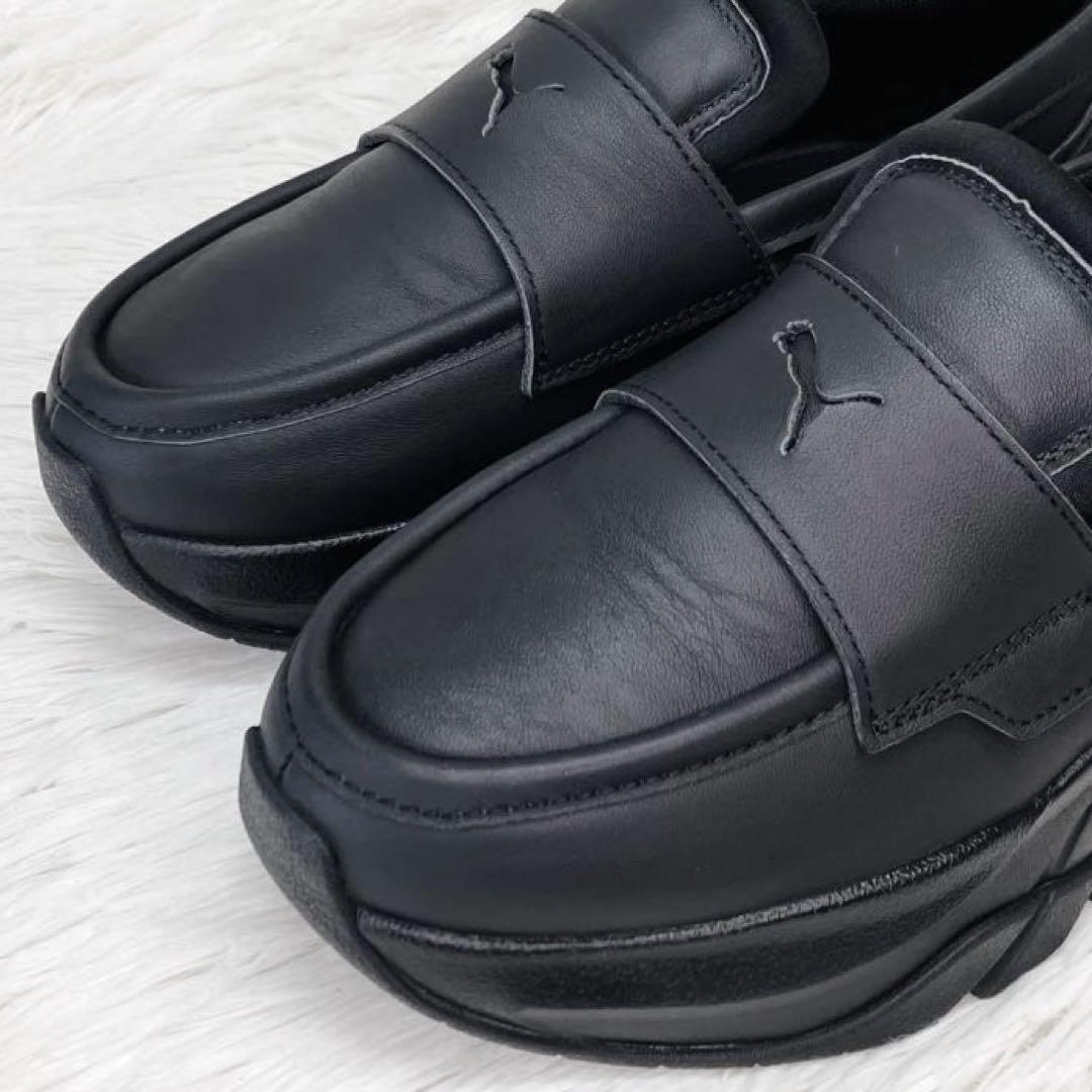 【ご試着のみ】PUMA24.5㌢LOAFYR WNS 厚 底　ローファー　黒