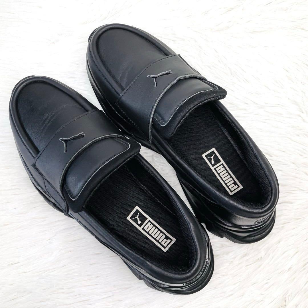 【ご試着のみ】PUMA24.5㌢LOAFYR WNS 厚 底　ローファー　黒