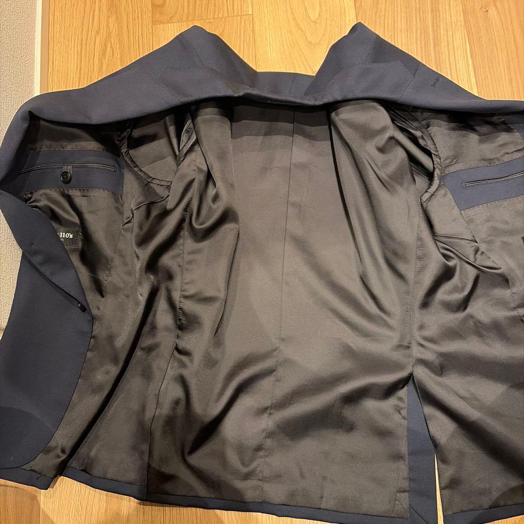 Super 110 MASSY オーダースーツ AB5 ダークネイビー