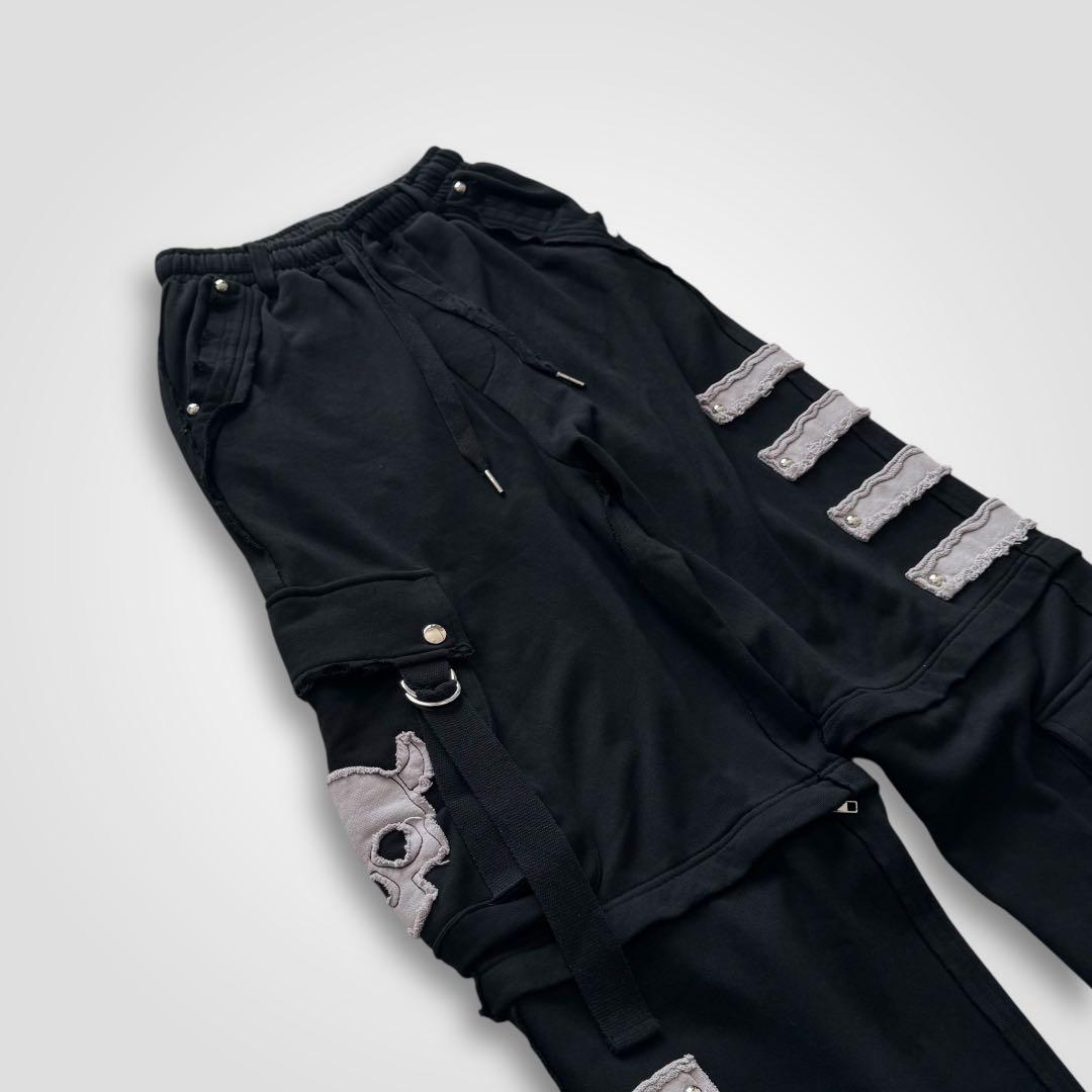 1664◆Gamchuガムチュ 赴くままに分解分離スウェットカーゴパンツ