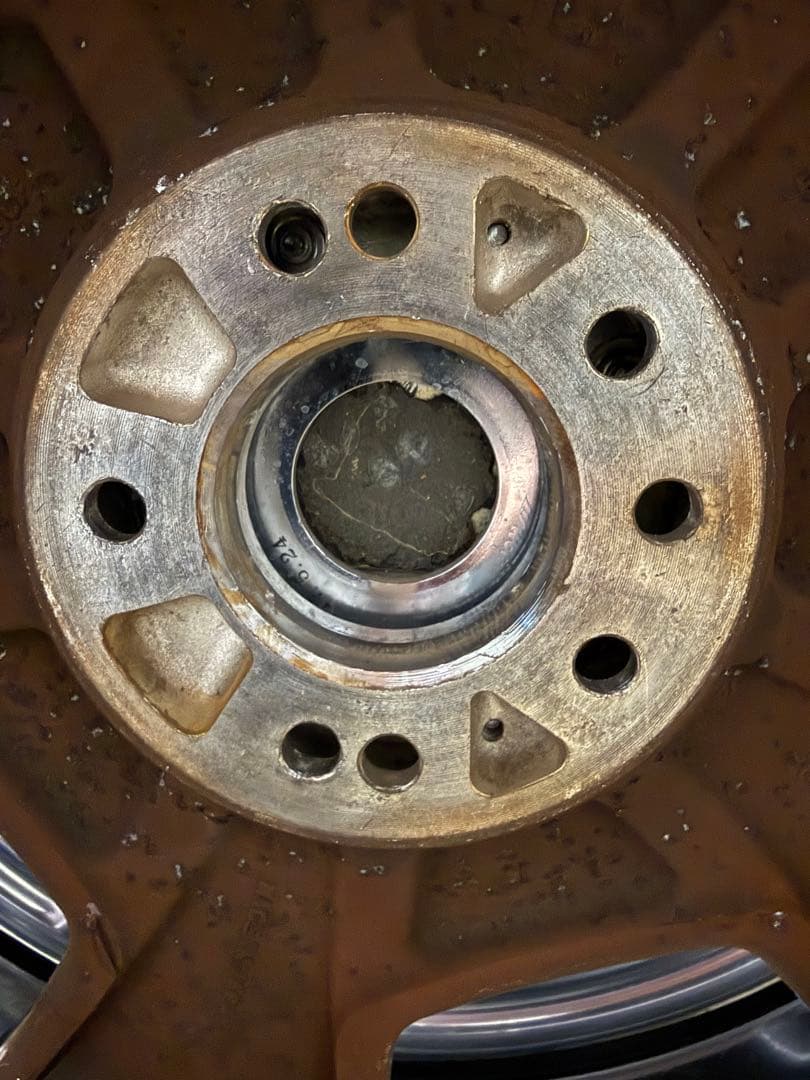 ワークユーロラインDH18インチ ホイールセット メッキ