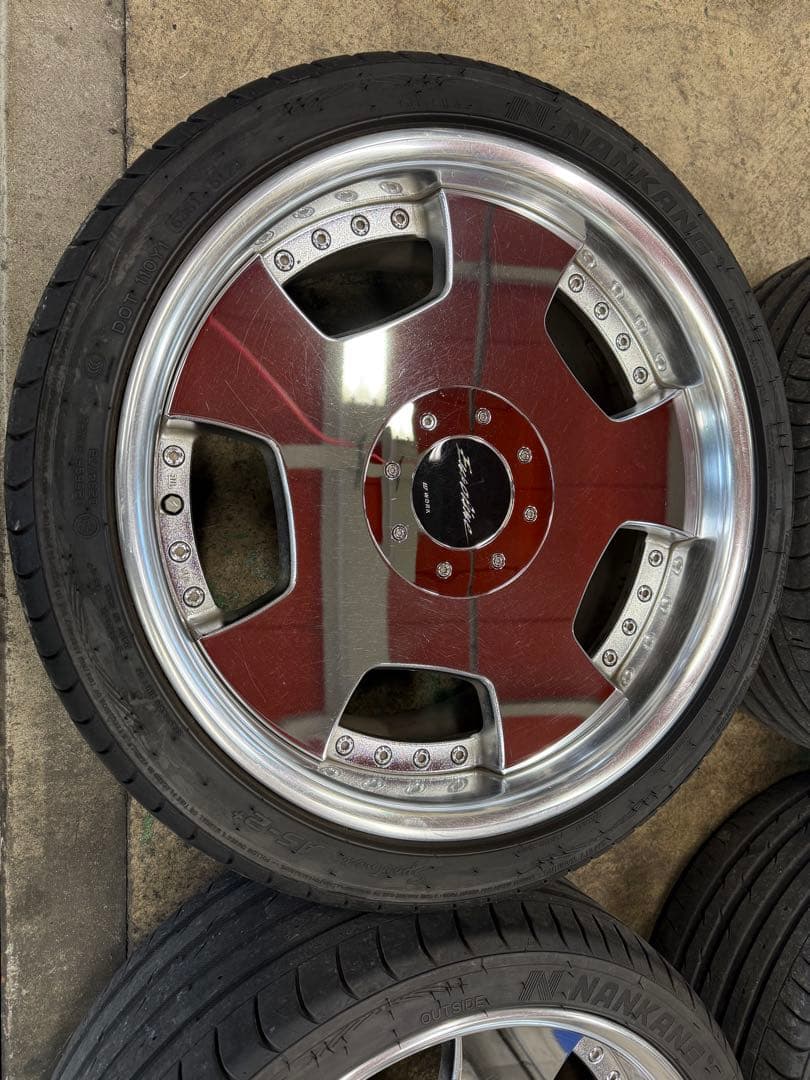 ワークユーロラインDH18インチ ホイールセット メッキ