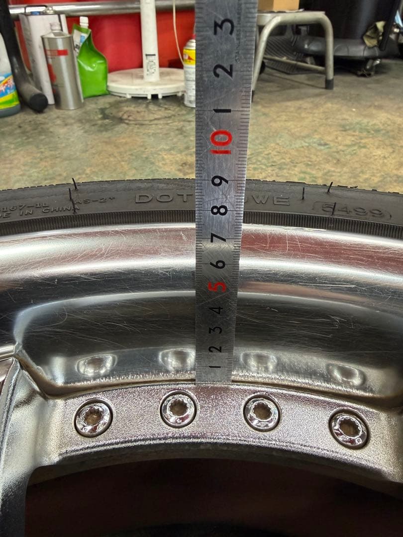 ワークユーロラインDH18インチ ホイールセット メッキ