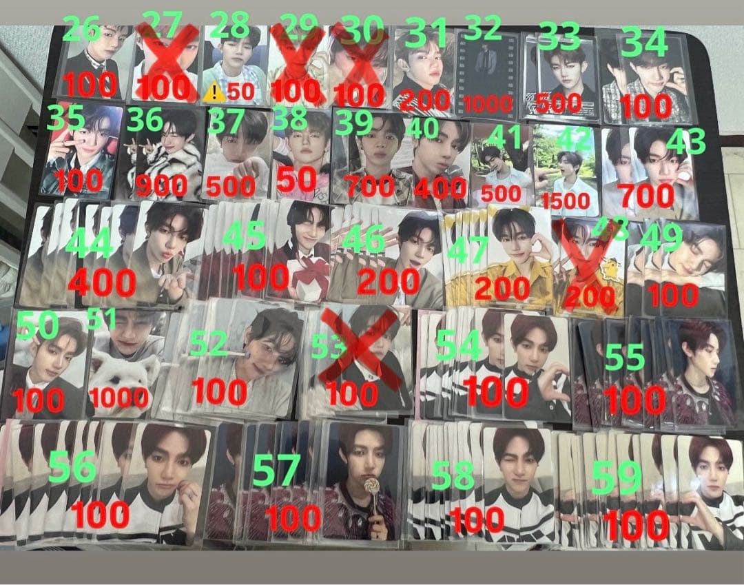 zerobaseone zb1 ゼベワン　トレカ　封入　特典　ID