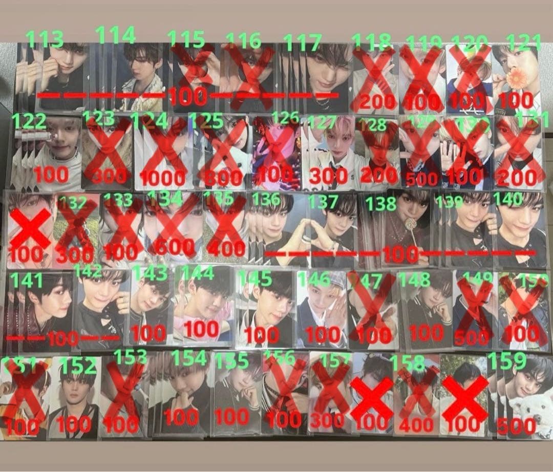 zerobaseone zb1 ゼベワン　トレカ　封入　特典　ID