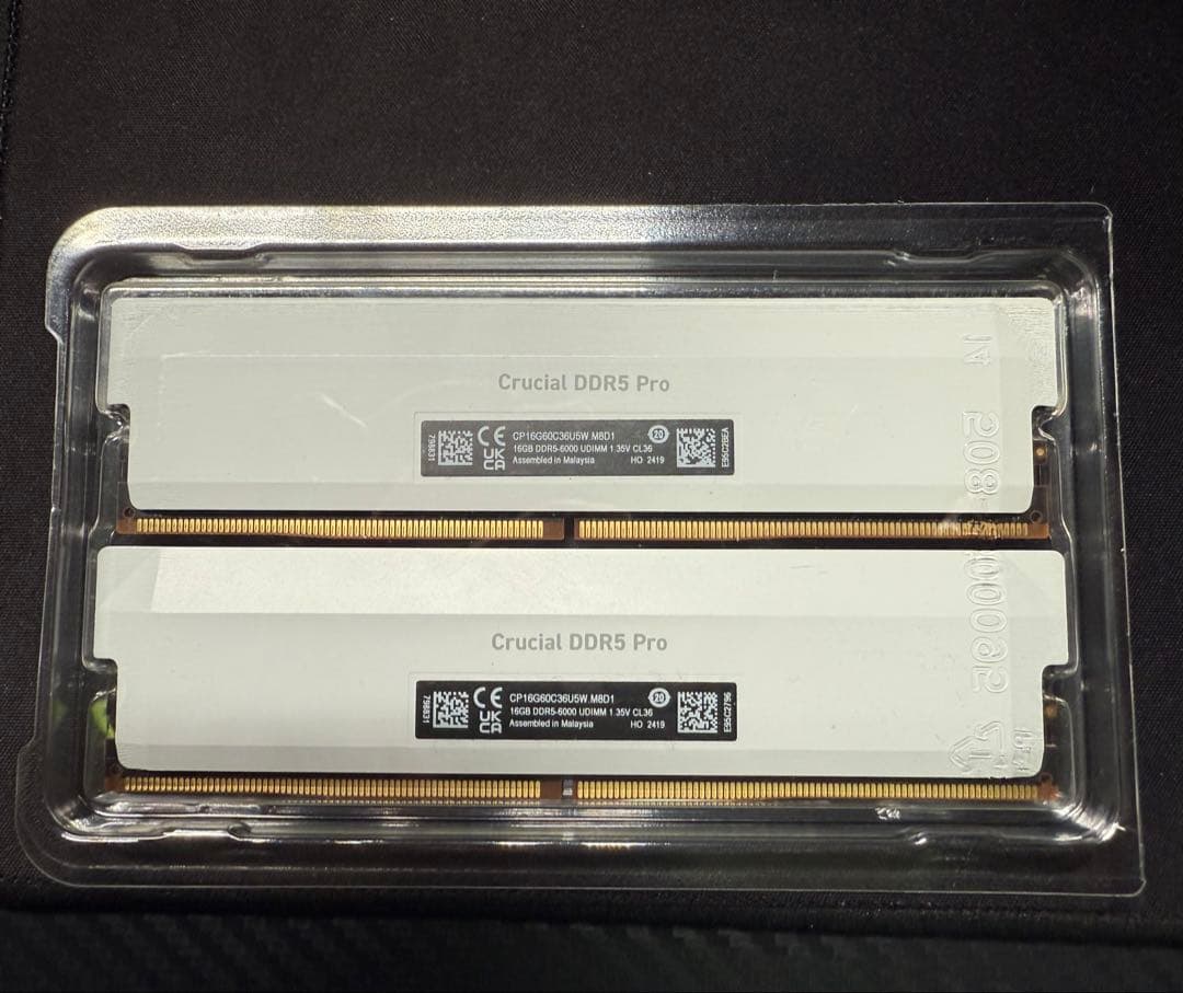 crucial メモリ　32GB（16GB×2）　CP16G60C36U5W