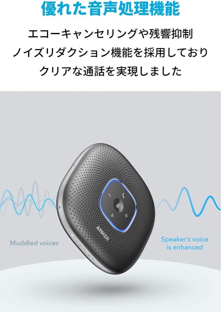【D-40 ページ】ANKER スピーカーフォン