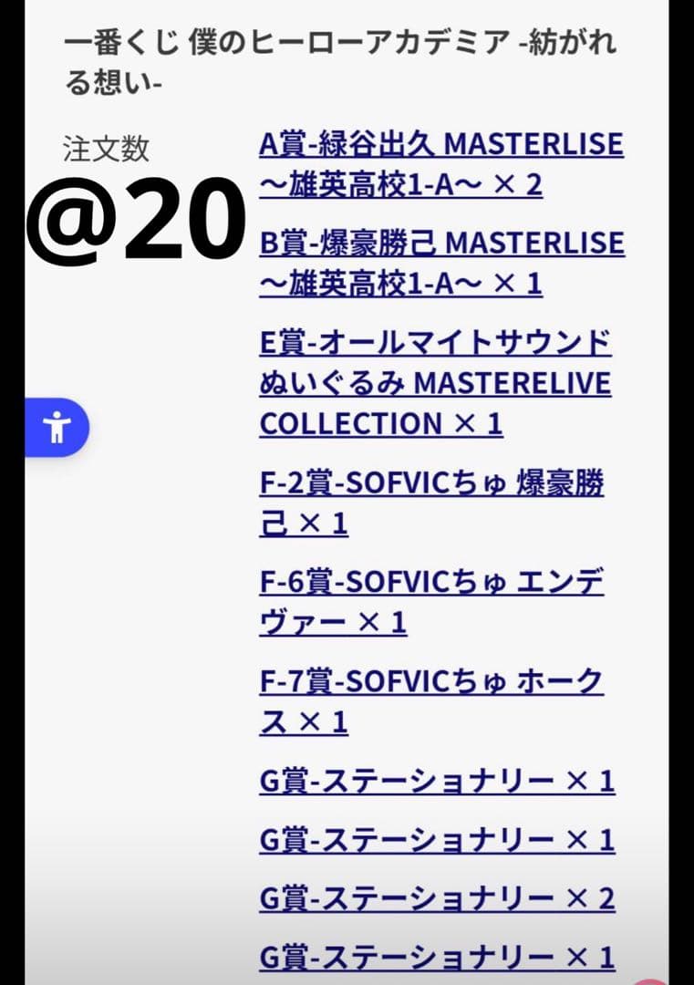 ヒロアカ 一番くじ 紡がれる想い フィギュア