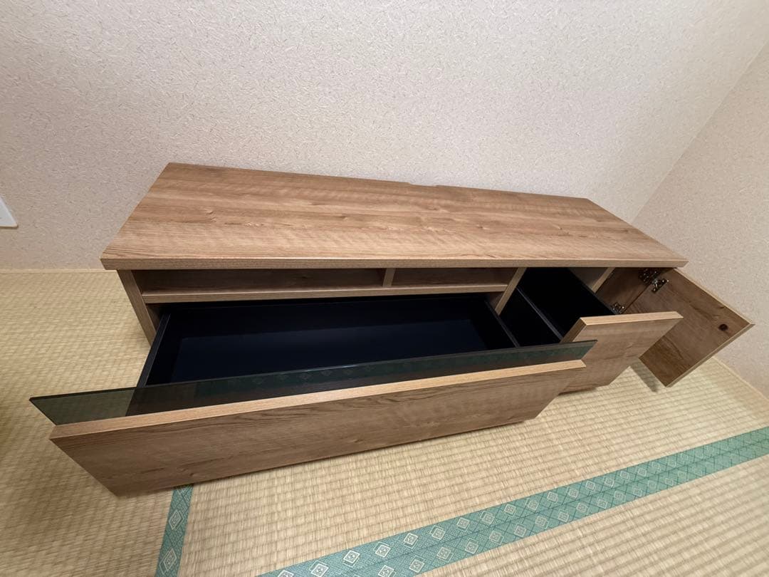 （美品）LOWYA テレビボード テレビ台140cm シャビーナチュラル ロウヤ