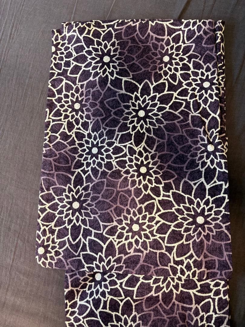 特価！高級浴衣コーデ4点セット　絞り染め浴衣　半幅帯　バック　下駄