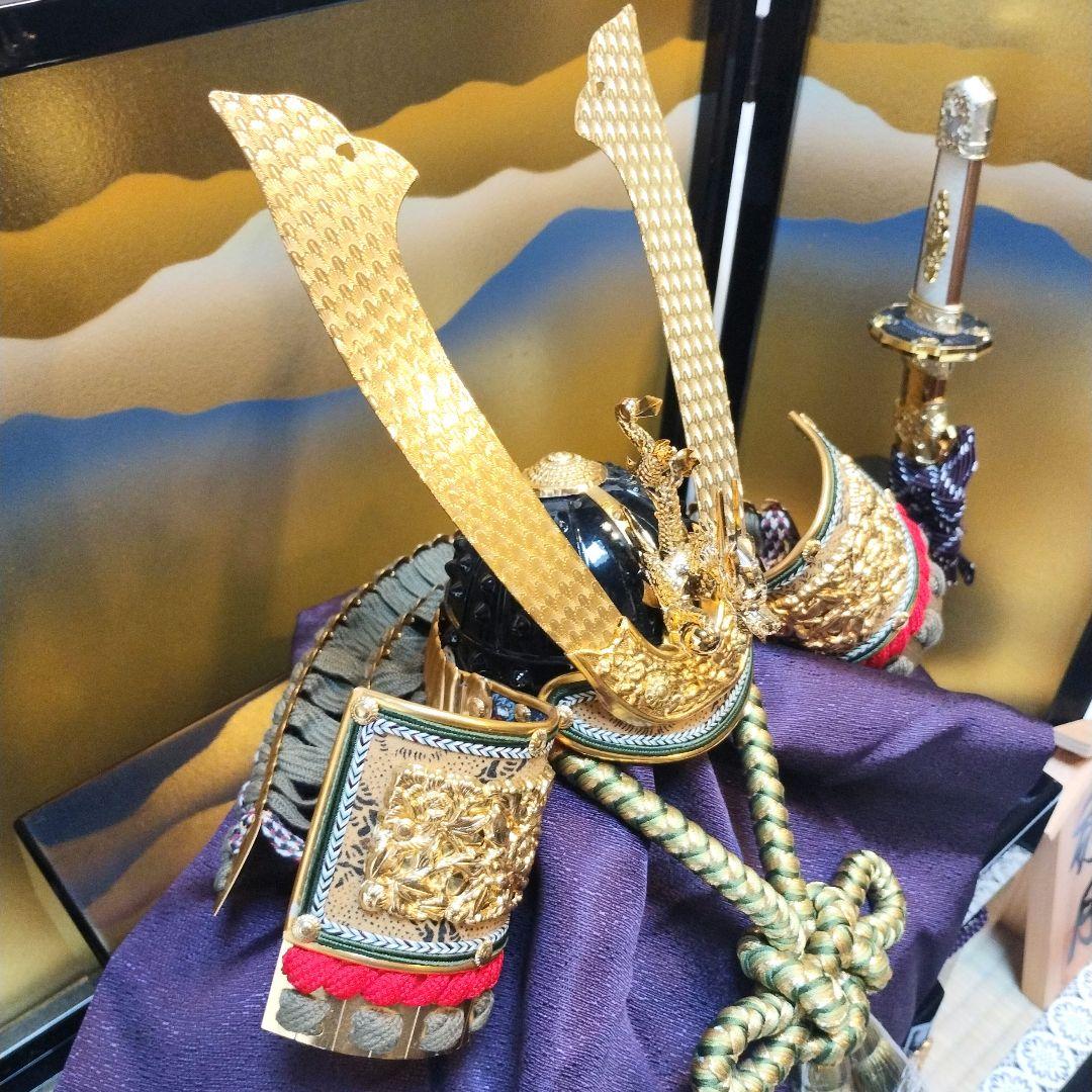 【美品】秀月の兜飾り一式　五月人形　端午の節句　子供の日