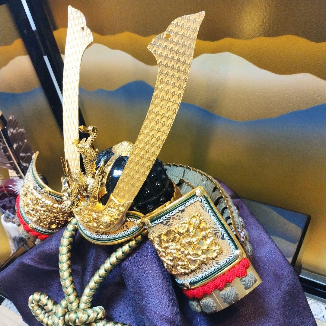 【美品】秀月の兜飾り一式　五月人形　端午の節句　子供の日