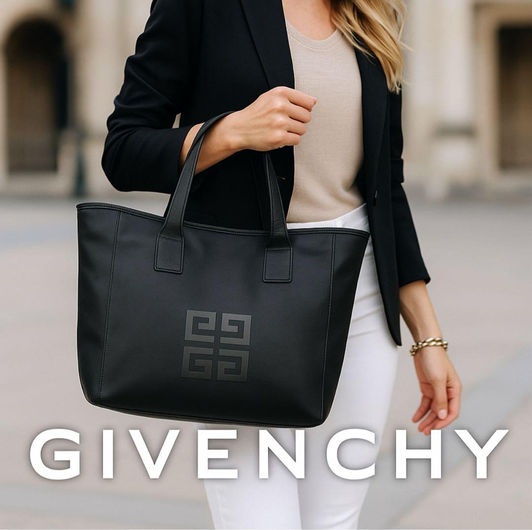 未使用 GIVENCHY ジバンシー トートバッグ ポーチ付 A4収納可 男女兼