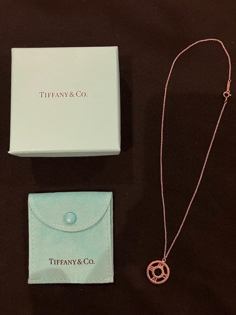 【美品】TIFFANY アトラス オープン メダリオン ネックレス 925