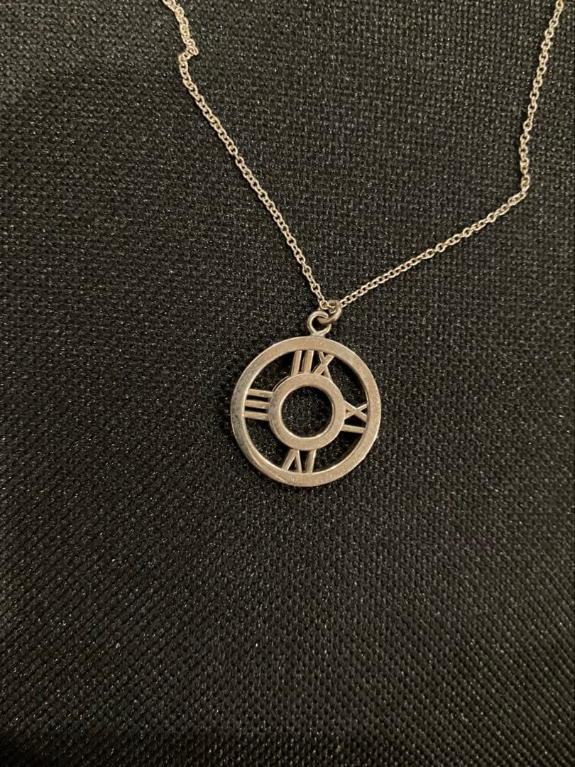 【美品】TIFFANY アトラス オープン メダリオン ネックレス 925