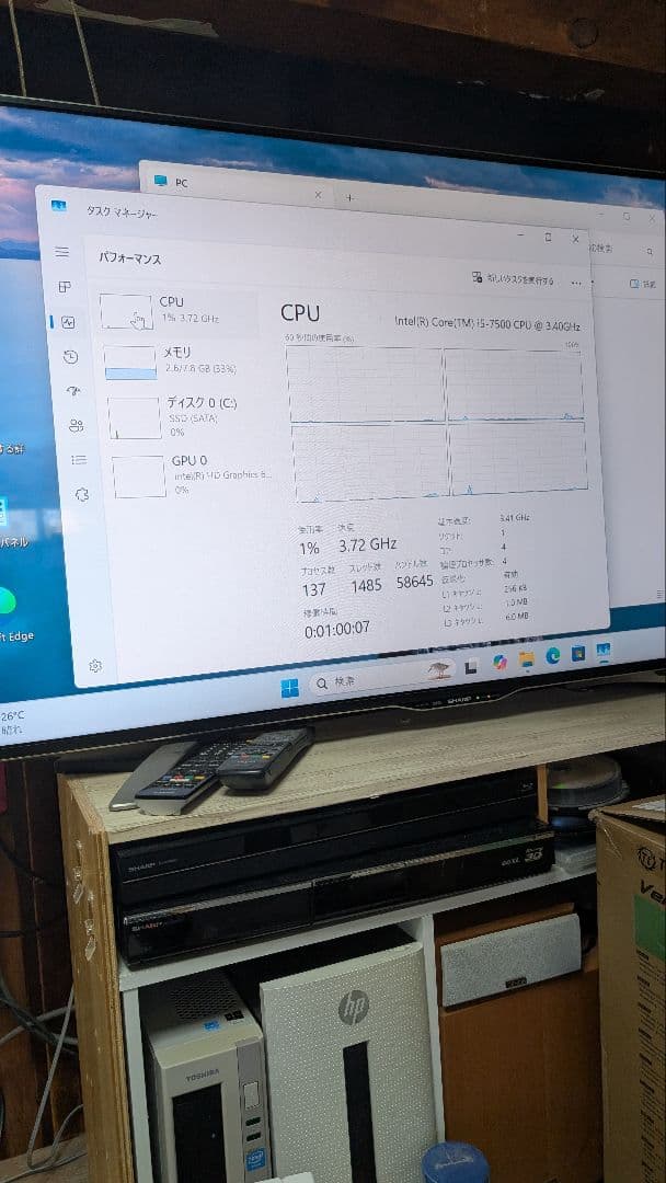 Fujitsu ESPRIMO D587/SX デスクトップPC