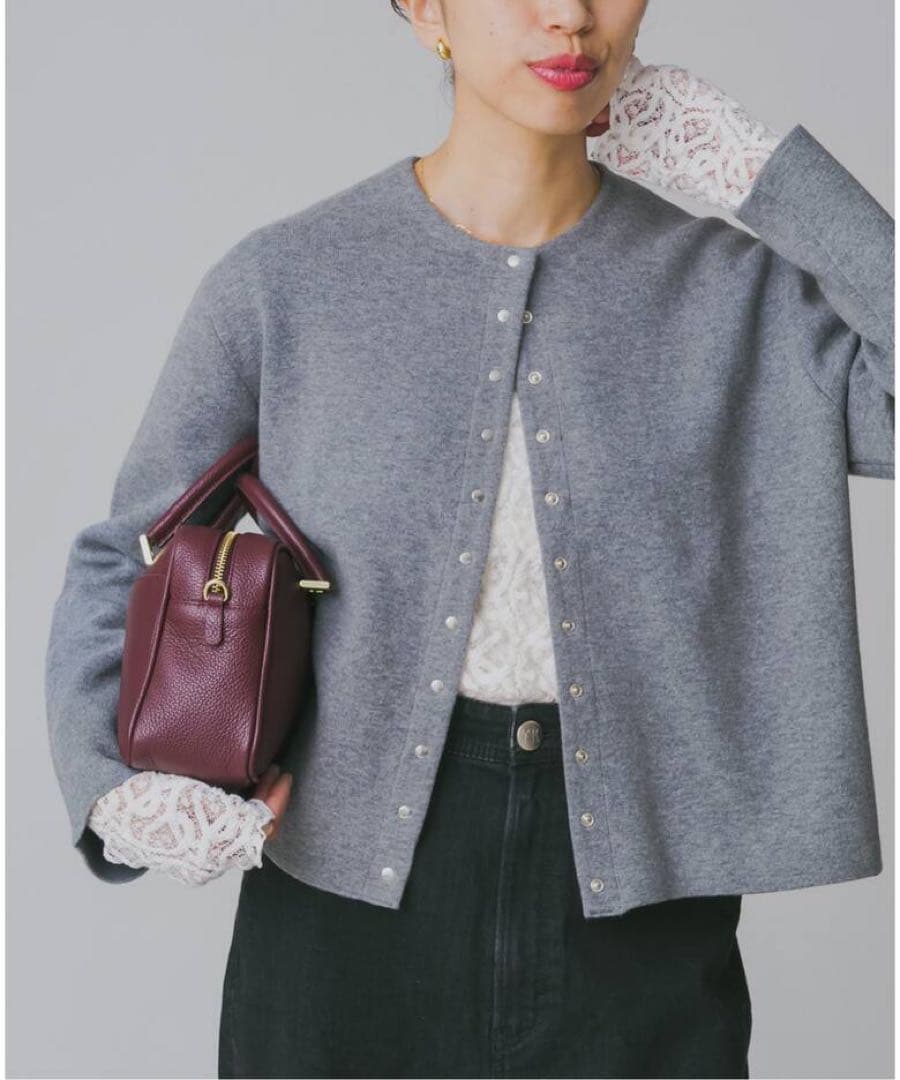 kazumami　IENA　ペイズリー ストレッチレースプルオーバー