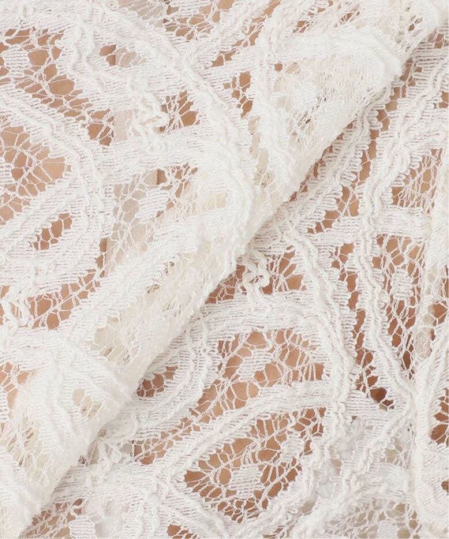 kazumami　IENA　ペイズリー ストレッチレースプルオーバー