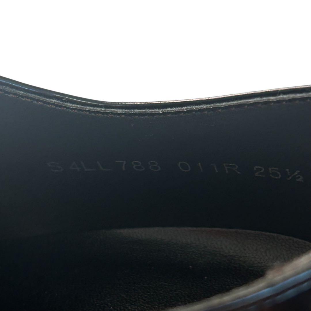 新品未使用　人気モデル　リーガルストレートチップ 011R ブラック 25.5